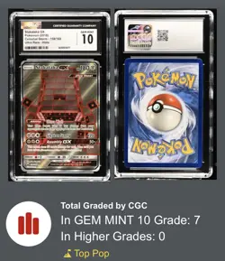 Pokemon Stakataka GX 2019 Hidden Fates SV74/SV94 Shiny Rare Holo CGC Gem Mint 10 - Image 1