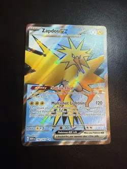 Zapdos EX - 192/165 Full Art - Pokemon TCG Scarlet & Violet 151 - NM - Image 1