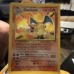1999 Pokemon Base Set Unlimited Charizard-Holo SUPER CLEAN 🔥SUPER CLEAN - Image 1