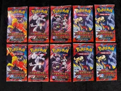 Pokemon TCG Destined Rivals Sleeved Booster Pack Lot of 10 New & Factory Sealed - Image 1