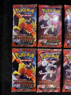 Pokemon TCG Destined Rivals Sleeved Booster Pack Lot of 10 New & Factory Sealed - Image 2