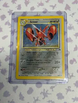 Pokemon Dark Scizor TCG Holo Rare Card 10/75 Vintage WOTC Neo Discovery LP - Image 1