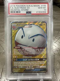 2018 Pokemon Sun & Moon Celestial Storm Electrode #155/168 PSA 10 - Image 1