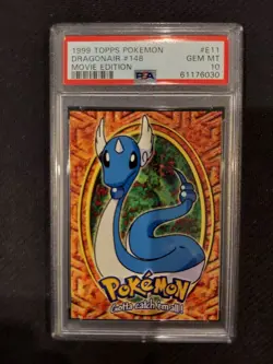 PSA 10 Dragonair Topps Pokemon Movie Edition - Image 1