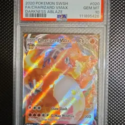 Pokemon TCG Charizard VMAX Swsh03 Darkness Ablaze 020/189 Holo PSA 10 - Image 1