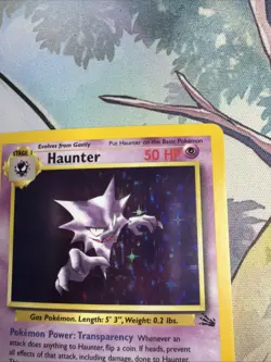 Pokemon TCG Haunter 6/62 Holo Rare Fossil Unlimited 1999 WOTC Vintage - Image 3
