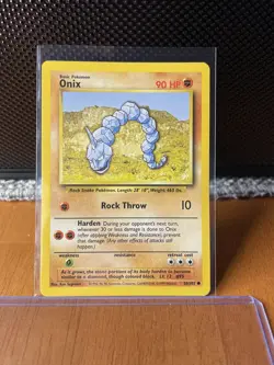 Pokemon TCG Onix 56/102 Base Set Unlimited - NM - Image 1