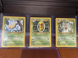 Pokemon TCG Lot of 3: Weedle, Kakuna, & Beedrill Base Set Unlimited - LP - Image 1