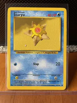 Pokemon TCG Staryu 65/102 Base Set Unlimited - LP - Image 1