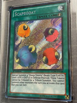 Scapegoat 2013 PSA 9 Mint LCJW-EN066 Secret Rare 1st Edition Yugioh Legendary - Image 3