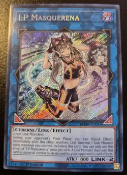 I:P Masquerena BLMR-EN085 1st Edition Secret Rare Monstrous Revenge Yu-Gi-Oh! - Image 1