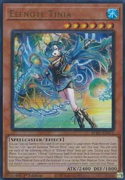 Elfnote Tinia BPRO-EN011 Ultra Rare Holo 1st Edition Yu-Gi-Oh! - Image 1