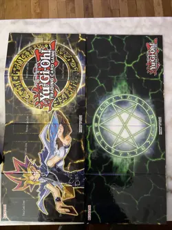 Yugioh Gameboard Playmat Yugis World Legendary Collection 3 Hard Playmat x2 - Image 1