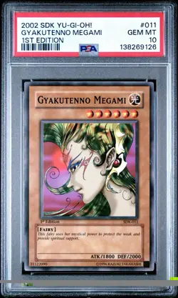 Yu-Gi-Oh! Gyakutenno Megami SDK-011 1st ED 2002 PSA 10 GEM - Image 1