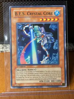 Yugioh TCG B.E.S. Crystal Core CRV-EN021 Super Rare 1st Edition - NM - Image 1