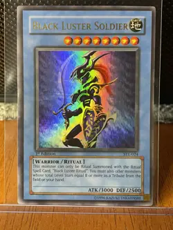 Yugioh! TCG Lot of 2: Black Luster Soldier & Black Luster Ritual 1st Edition -NM - Image 2