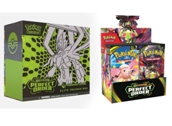 IN HAND TODAY Pokemon Perfect Order Pokemon Center ETB 1x & 1x Booster Box - Image 1