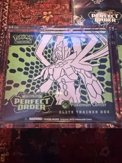 Pokemon TCG Perfect Order Pokemon Center ETB x2 & Booster Box x1 Bundle W/ Cases - Image 2