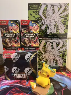 Perfect Order Pokemon Center Bundle - 1x Booster Box, 2x Bundles, 2x ETB - Image 1