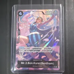 One Piece Mr.2.Bon.Kurei (Bentham) OP14-091 Holo Character Card 5000 Power - Image 1