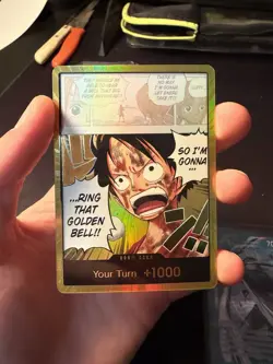 One Piece Gold DON!! OP15 Luffy Ring That Golden Bell Adventure On Kamis Island - Image 1