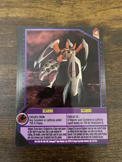Bakugan Card - Scaboid - Ability - Gundalian Invaders 47/47e - Image 1