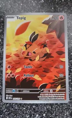 Tepig 096/086 SV: White Flare Illustration Rare Holo 70 HP Pokemon TCG Card - Image 1