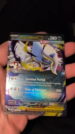 Mega Absol EX Play! Stamped Pokemon Card NM Mega Evolution 86/132 - Image 1