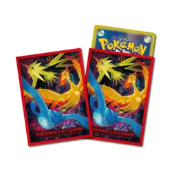 Pokemon Center Original Card Sleeves Moltres & Zapdos & Articuno Red JAPAN - Image 1