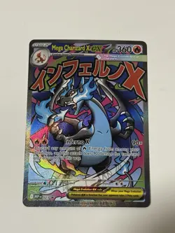 Pokemon Mega Charizard X ex Card 023 Me: Mega Evolution Promo Holo NM - Image 1