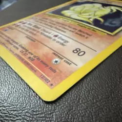 Pokemon Ninetales Base Set Holo Rare 12/102 80 HP English Wizards 1999 Card - Image 3