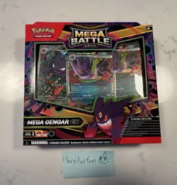 Pokemon Mega Battle Deck Mega Gengar ex 60 Cards Foil Deck Box Playmat Coin - Image 1