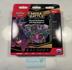 Pokemon Mega Battle Deck Mega Gengar ex 60 Cards Foil Deck Box Playmat Coin - Image 2