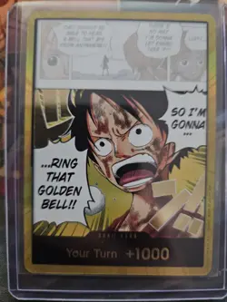 One Piece CCG: OP15 Gold Don Card (Luffy) Adventure on KAMI's Island-English NM - Image 1