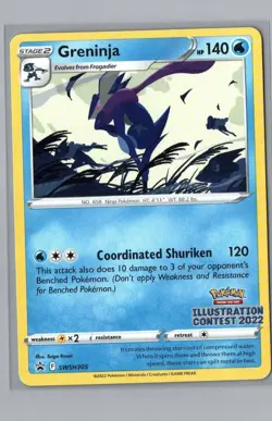 Greninja (Illustration Contest 2022) Promo SWSH: Sword & Shield Promo Cards SWSH - Image 1