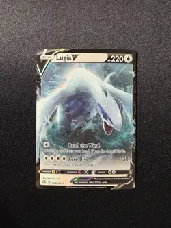 Pokemon Lugia V Ultra Rare Holo 220 HP Swsh12 Silver Tempest Card 138/195 - Image 1