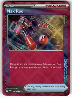 Max Rod 116/131 SV: Prismatic Evolutions NM Pokemon Card TCG - Image 1