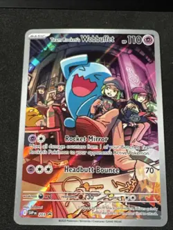 Team Rocket's Wobbuffet 203 Sv: Scarlet & Violet Promo Cards Holo - Image 1