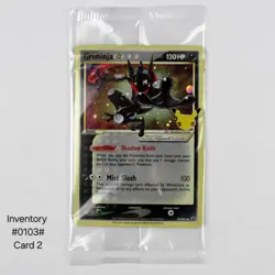 Greninja Gold Star Holo Black Star Promo Card #SWSH144 Celebrations NM-MINT☆ - Image 1