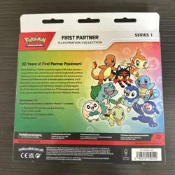 Pokemon TCG: First Partner Illustration Collection Series 1 Box W/ 3x Promos - Image 2