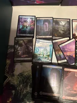 Lot Of 400 Borderless Full Art Lands Foundations NM Basics - Image 2