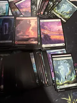 Lot Of 400 Borderless Full Art Lands Foundations NM Basics - Image 4