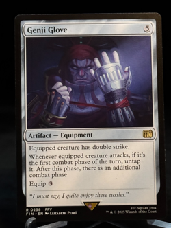 MTG Magic the Gathering FIN Final Fantasy Genji Glove - Rare - Image 1
