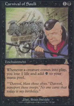 1x Carnival of Souls Heavy Play MTG Magic - Kid Icarus - - Image 1