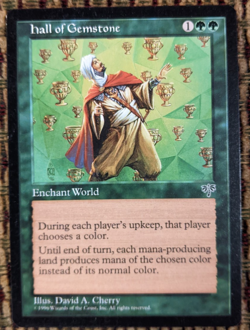 Hall of Gemstone | Mirage | NM | Rare Enchant World | Old Border - Image 1