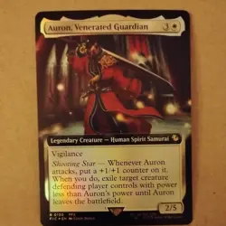 Auron, Venerated Guardian Extended Art FF Commander Foil 0130 Magic - Image 1