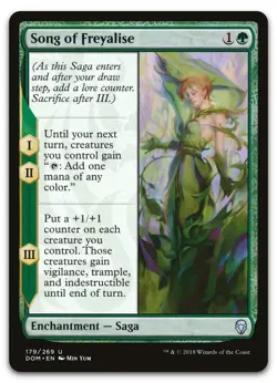 Song of Freyalise #179 (LP) Dominaria DOM Magic MTG - Image 1