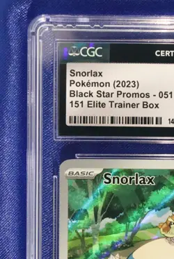 Snorlax 051 CGC 8 NM-MT Black Star Promos Pokemon 2023 - Image 4
