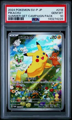 2 x PSA 10 Pikachu 218/SV-P & PSA 10 Pikachu 073 CHR Japanese Pokemon - Image 2