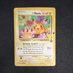 Pokemon Birthday Pikachu 24/25 Celebrations Classic Collection Holo 50 HP Card - Image 1